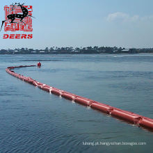Cerca de barreira de contenção de derramamento de óleo de pvc costeira flutuante de fácil instalação